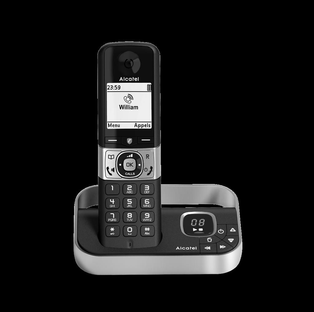 Téléphone sans fil ALCATEL F890 Voice Noir chez