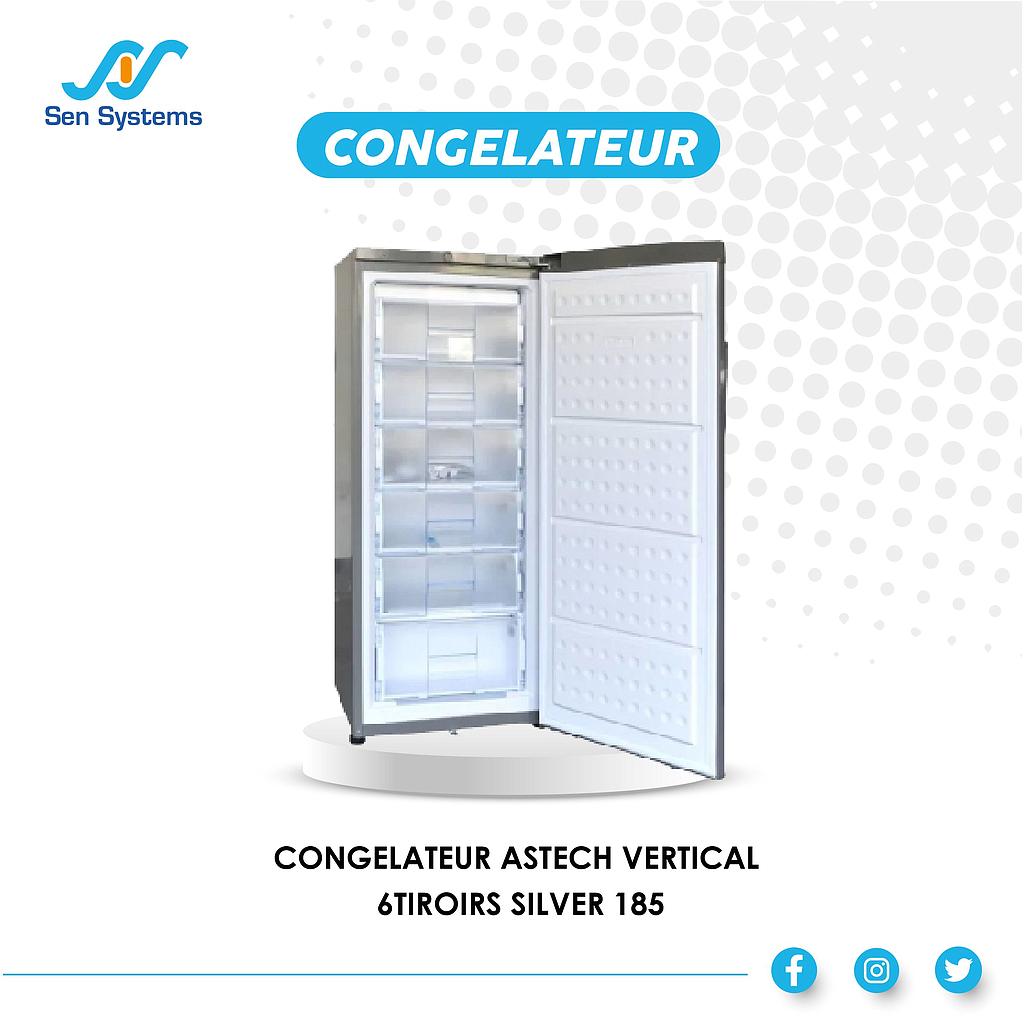 FC185 CONGELATEUR ASTECH VERTICAL 6TIROIRS SILVER 185