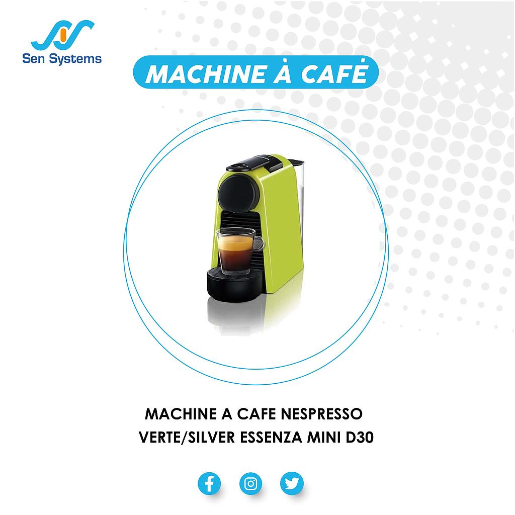D30VER MACHINE A CAFE NESPRESSO VERTE/SILVER ESSENZA MINI D30 