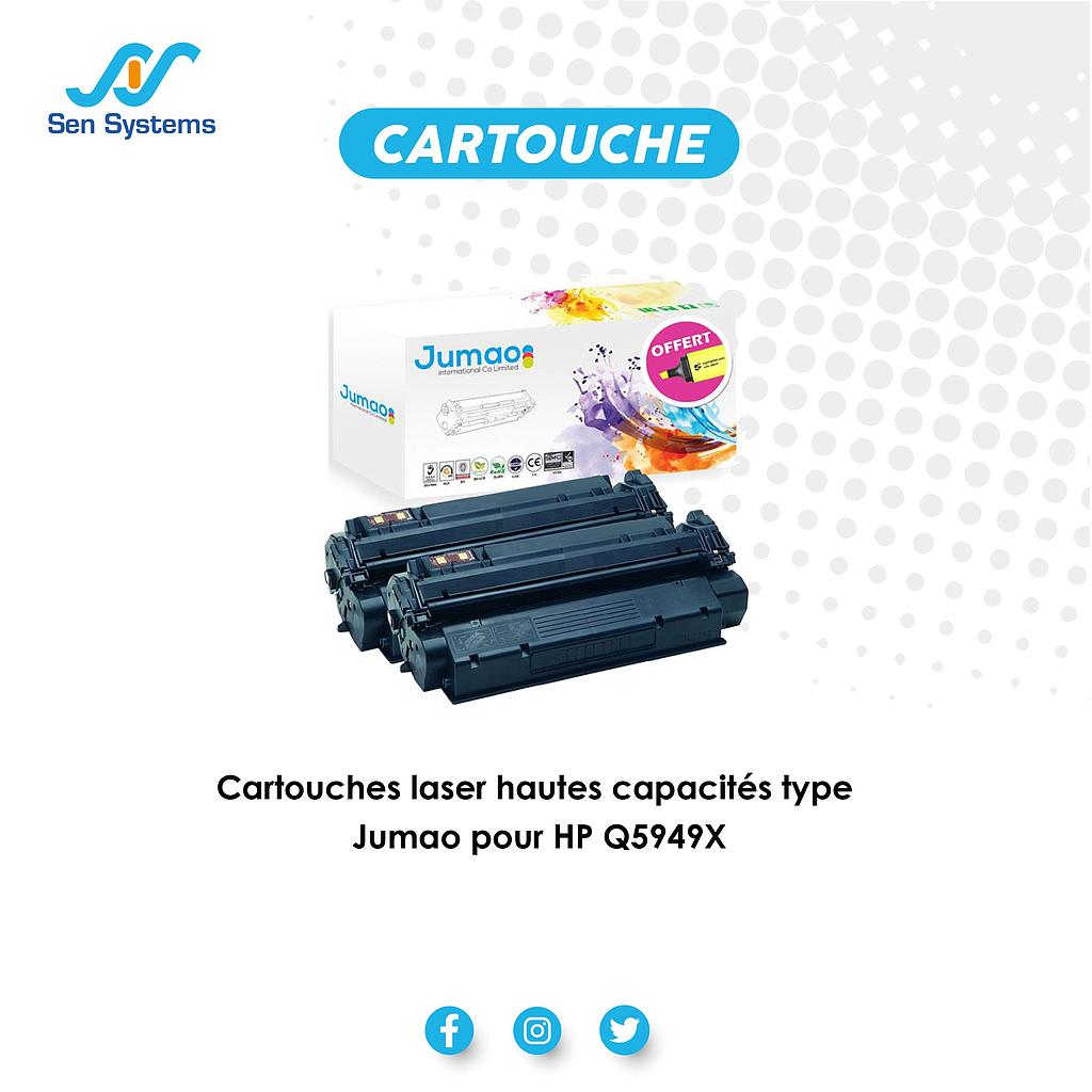 Cartouches laser hautes capacités type Jumao pour HP Q5949X 